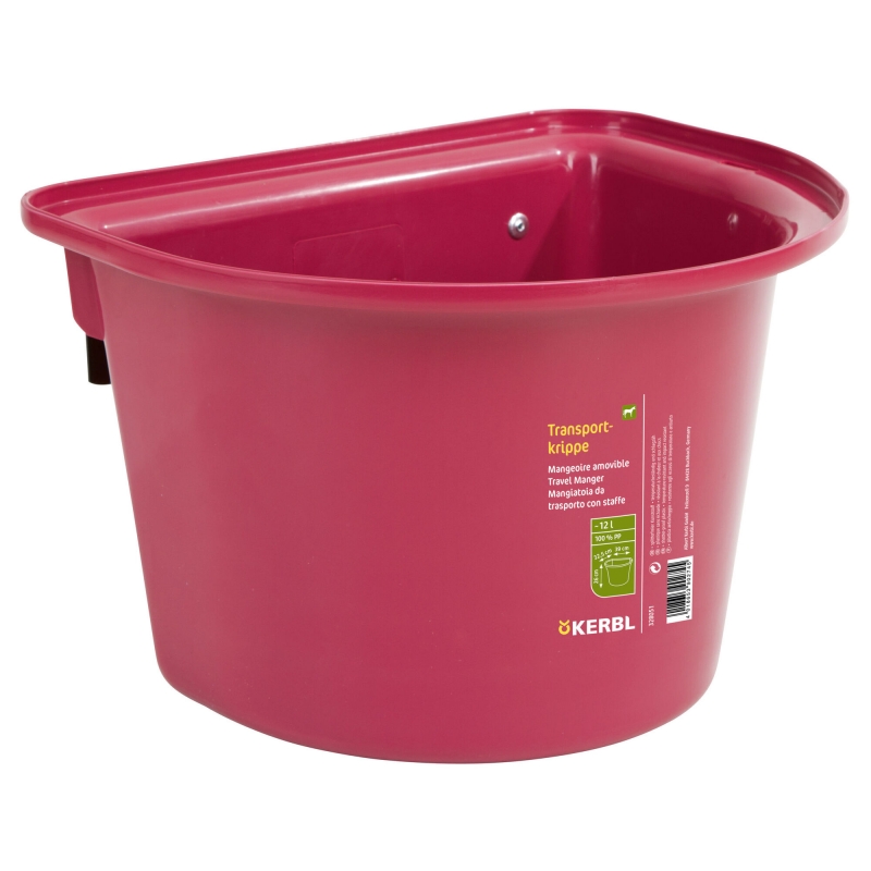 Transportbak roze - met ophangbeugel - 328051