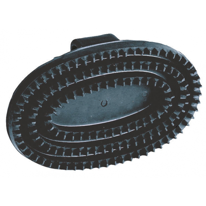 Rubber roskam ovaal, - "Junior", zwart - 32821