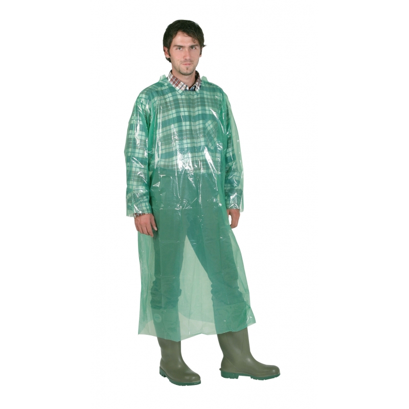 Manteau &agrave; usage unique vert 135 cm - 3427