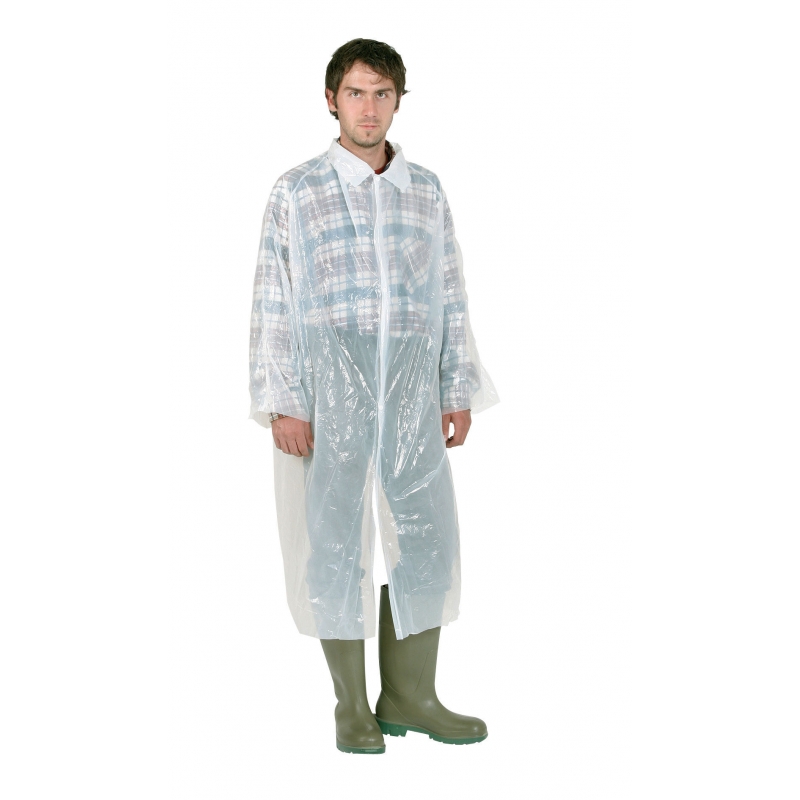 Manteau &agrave; usage unique blanc 120 cm - 3428