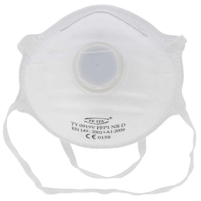 Fijnstofmasker FFP1, 3st./pak met ventiel, in blister - 34512-3