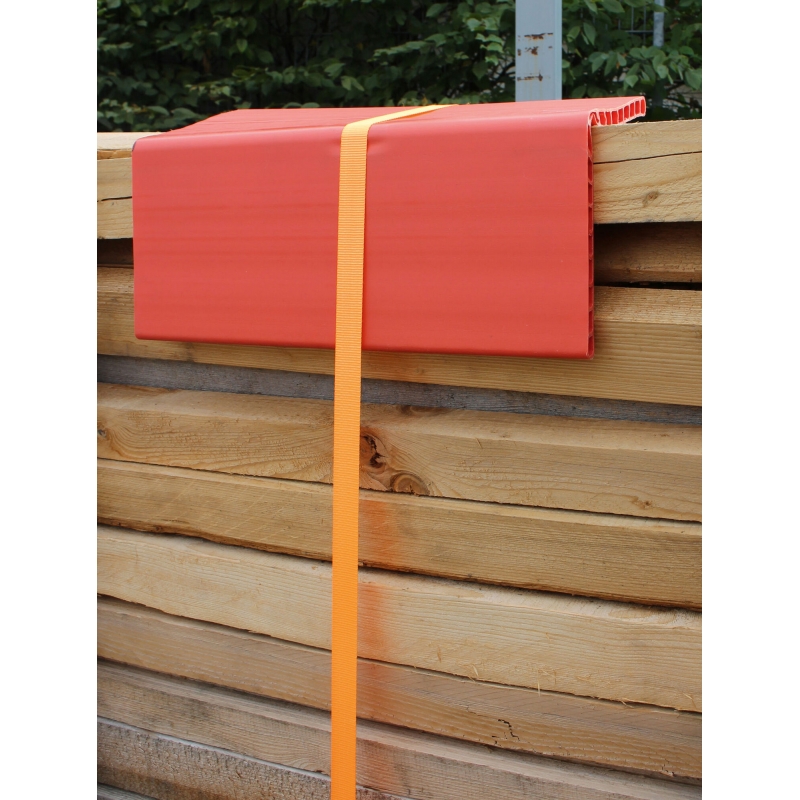 Randbeschermingshoek 0,80m lang kanaalplaat 19mm, oranje - 37391
