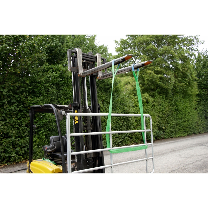 Elingue double boucle 2mX60mm, vert - 37622