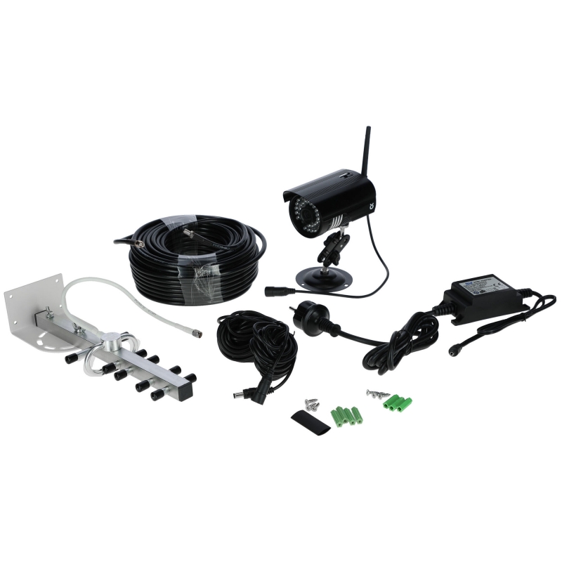 Camera 2,4 GHz incl. buiten- antenne, kabel en accessoires - 1086