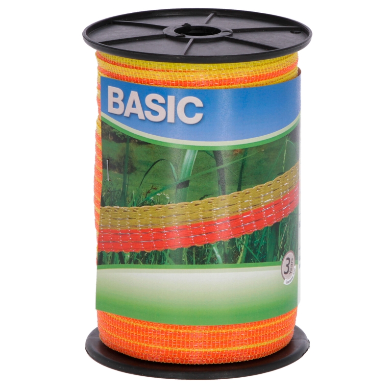 Ruban Basic Classe jaune-orang 10mm 250m 4x0,16 inox - 441523