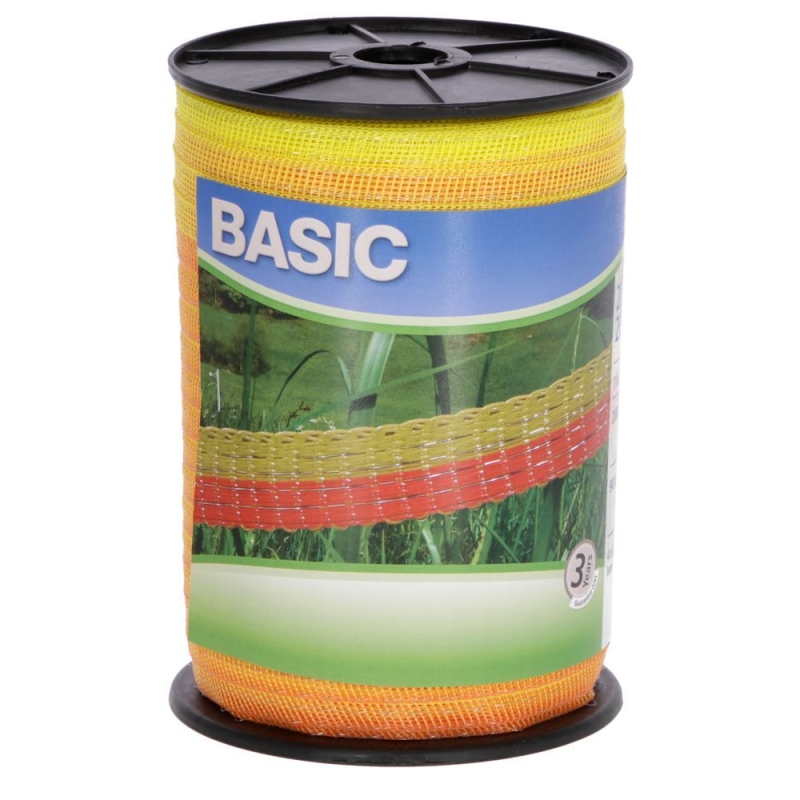 Ruban Basic Classe jaune-orang 20mm 200m 4x0,16 inox - 441524