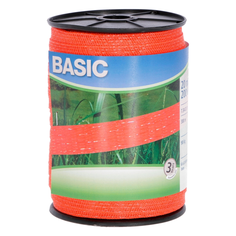 Ruban Basic Classe orange 20mm 200m 6x0,16 inox - 441527