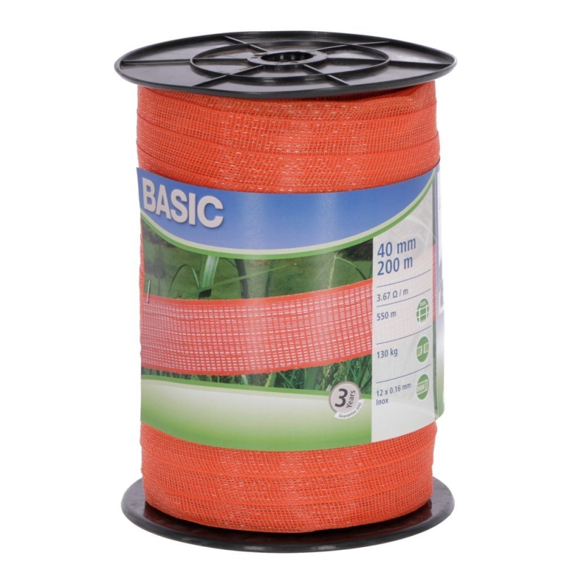 Ruban Basic Classe orange 40mm 200m 12x0,16 inox - 441529