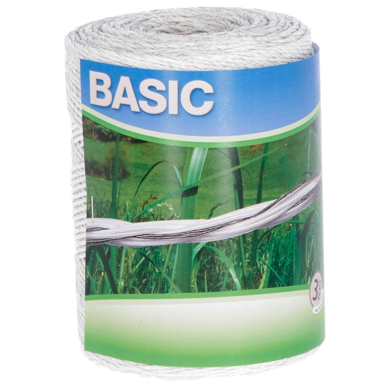 Cordelette 500 m blanc 3x0,16 conduct. acier inox - 441598