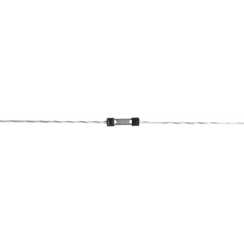 Litzclip litzeverbinder 3 mm recht, rvs, 10 stuks - 442003-106