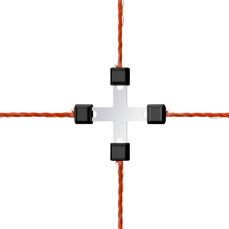 Connecteur croisé pour fil Litzclip, 3 mm, inox - 442014-056