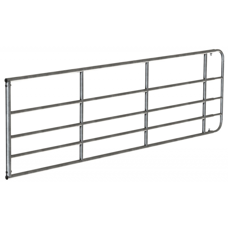 Barri&egrave;re d'herbage zingu&eacute;e 90cm, r&eacute;glable, 3-4m - 442901