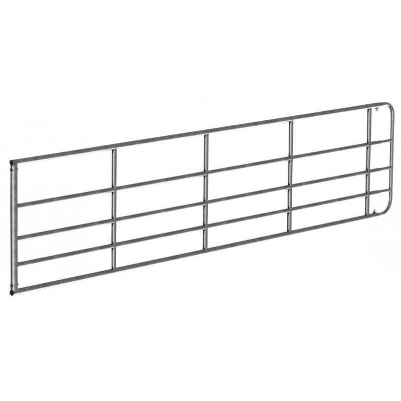 Barri&egrave;re d'herbage zingu&eacute;e 90cm, r&eacute;glable, 4-5m - 442902