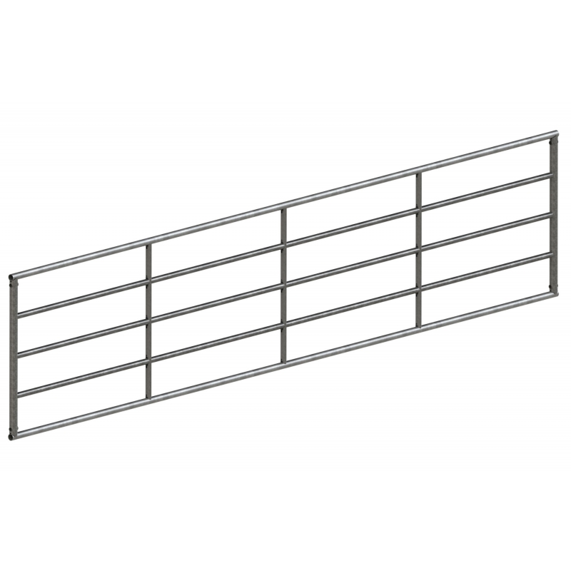 Barrière d'herbage zinguée 100cm, non réglable, 3m - 442920