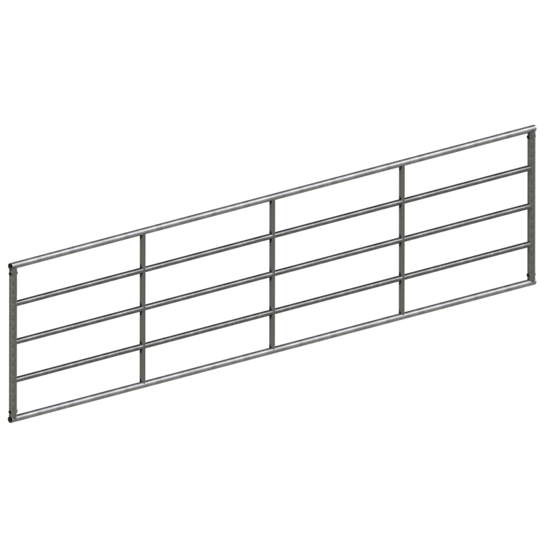 Barrière d'herbage zinguée 100cm, non réglable, 3,5m - 442921