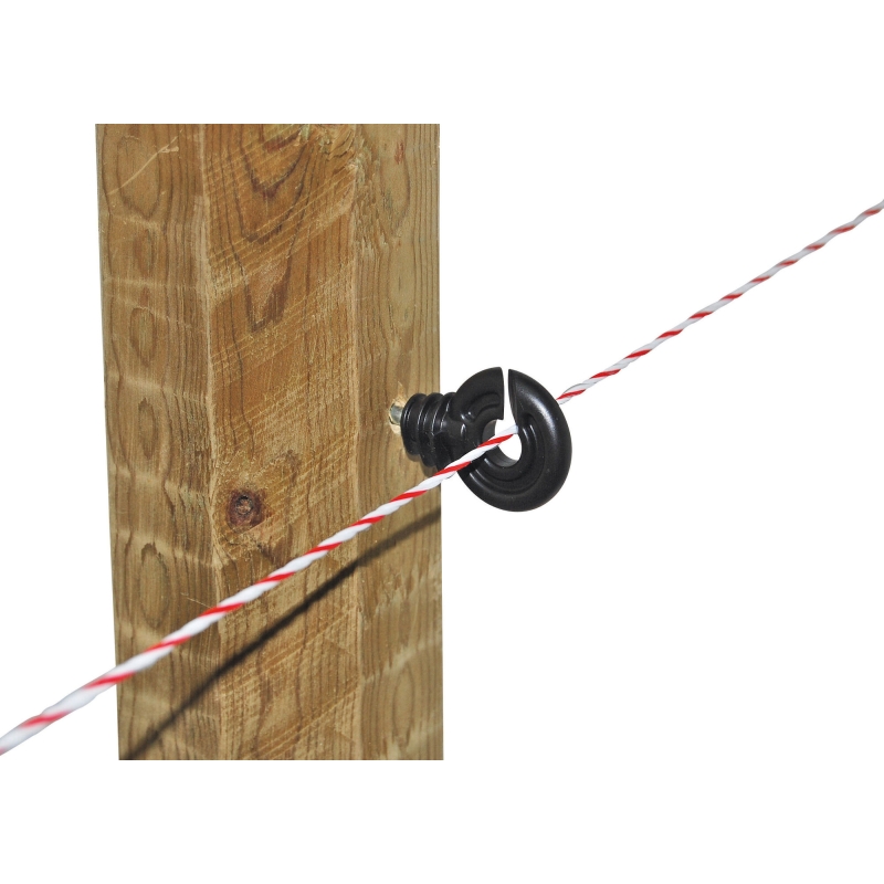 Isolateur annulaire, compact, avc support court, noir - 44306