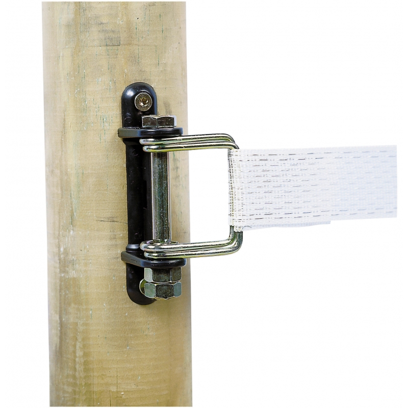 Hoekisolator m. extra beugels voor 40 mm brede linten - 44348