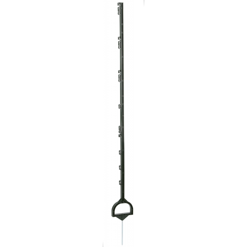 Volledige kunststof paal met stijgbeugeltrede, 158cm, groen - 44418
