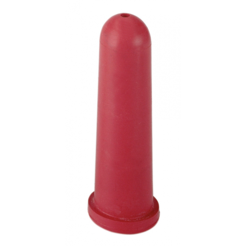 T&eacute;tine sup&eacute;rieure rouge 100mm  avec trou rond - 1474