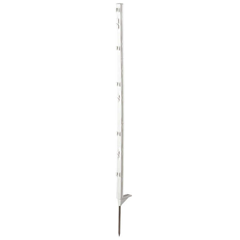Piquet PVC avec b&ecirc;che lat&eacute;rale simple, 105cm, blanc - 44497