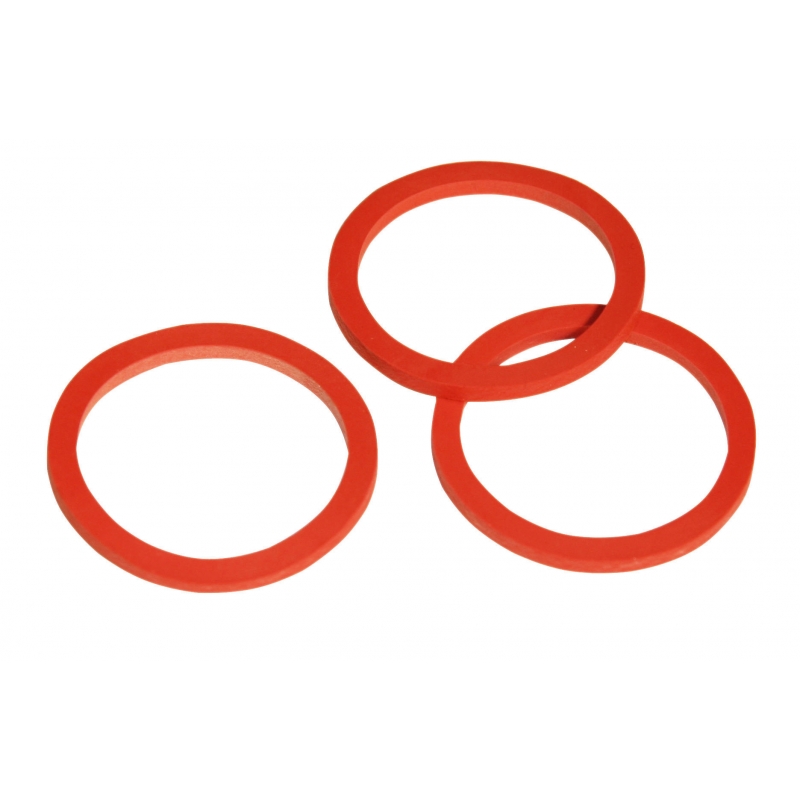 Afdichting v. ventiel 3mm, rood, 5 stuks/pak - 148-5