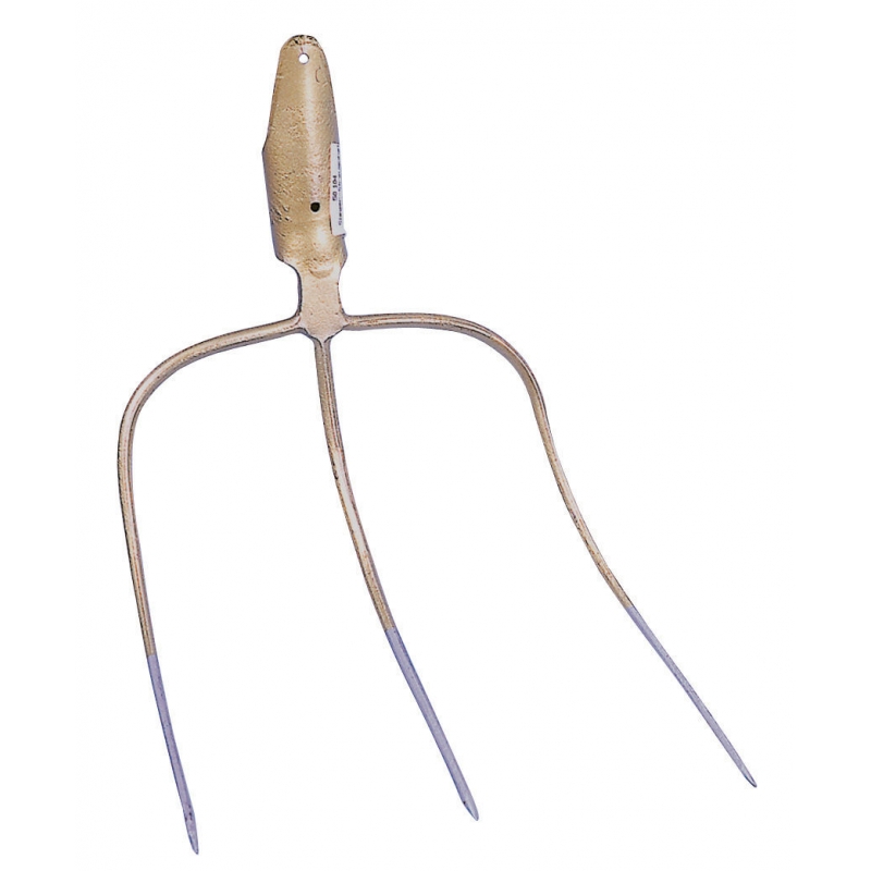Fourche &agrave; foin sans manche  3 dents 30 x 30cm - 50104