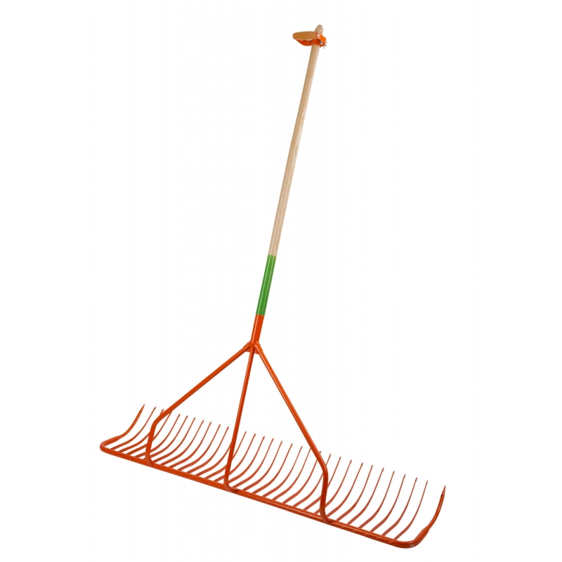 Handvergaarhark met buitentanden en steel, 131 cm - 50251