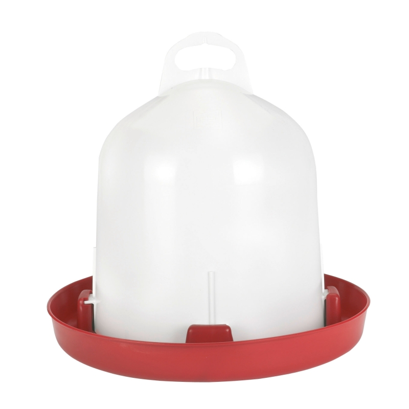 Drinkbak kunststof dubbelz. 6l voor kippen 6l - 70216
