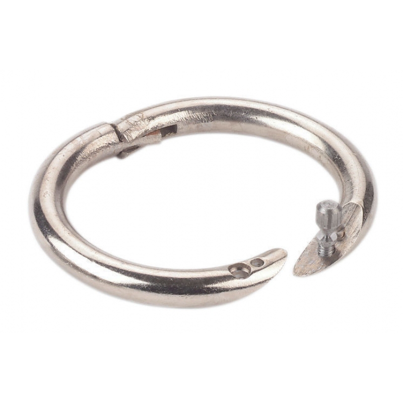 Stierenneusring vernikkeld binnendiameter 52-54mm - 1111