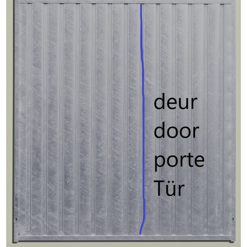 Cloisons en palplanche 184 H - 1 M - compl&egrave;tement ferm&eacute; - avec porte ferm&eacute; - PADP0011
