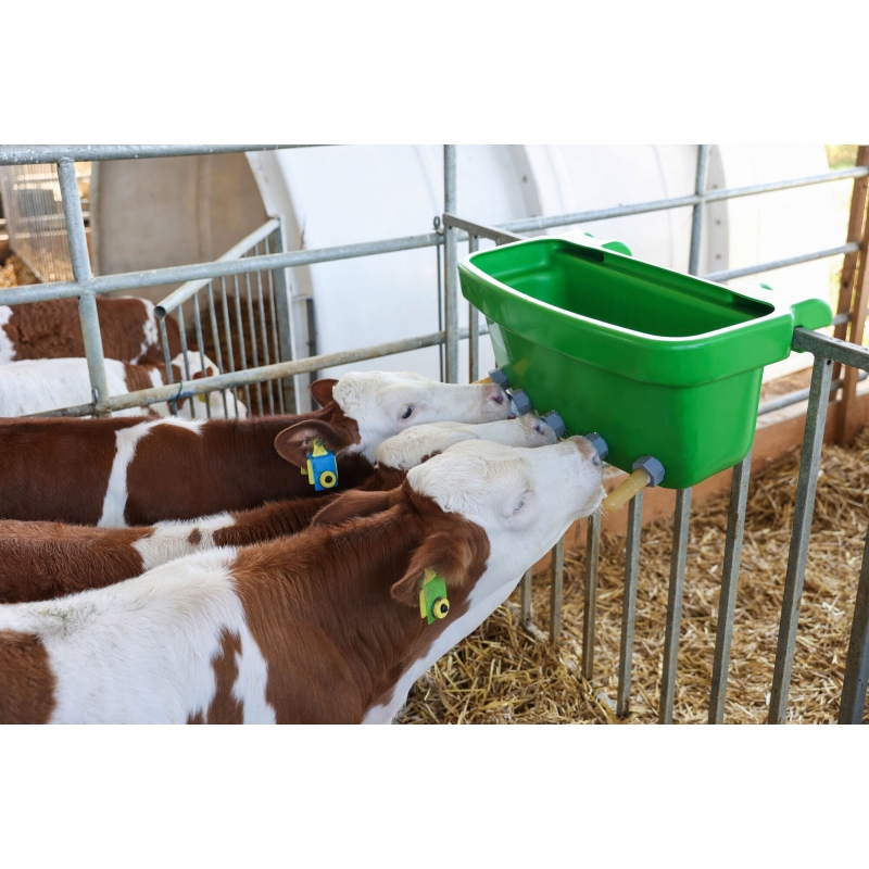 Calf feeder tray Multi Feeder with valve 149 and teat 1454 - 14201