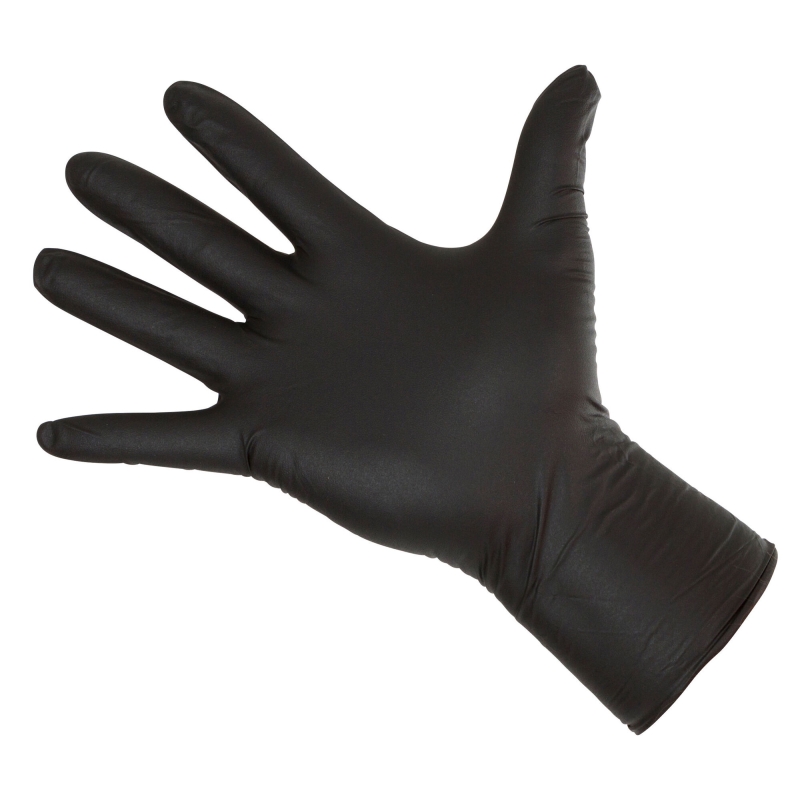 All-purpose glove nitrile long black, size S - 15320