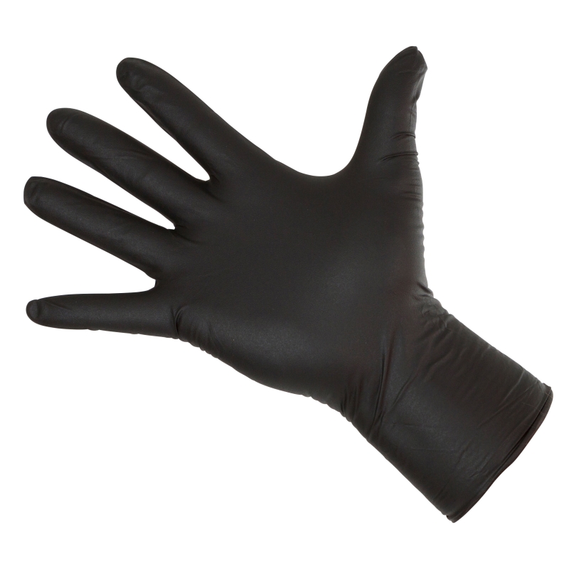 Nitrilhandschoenen Long Black 300mm, 50 stuks, maat M - 15321