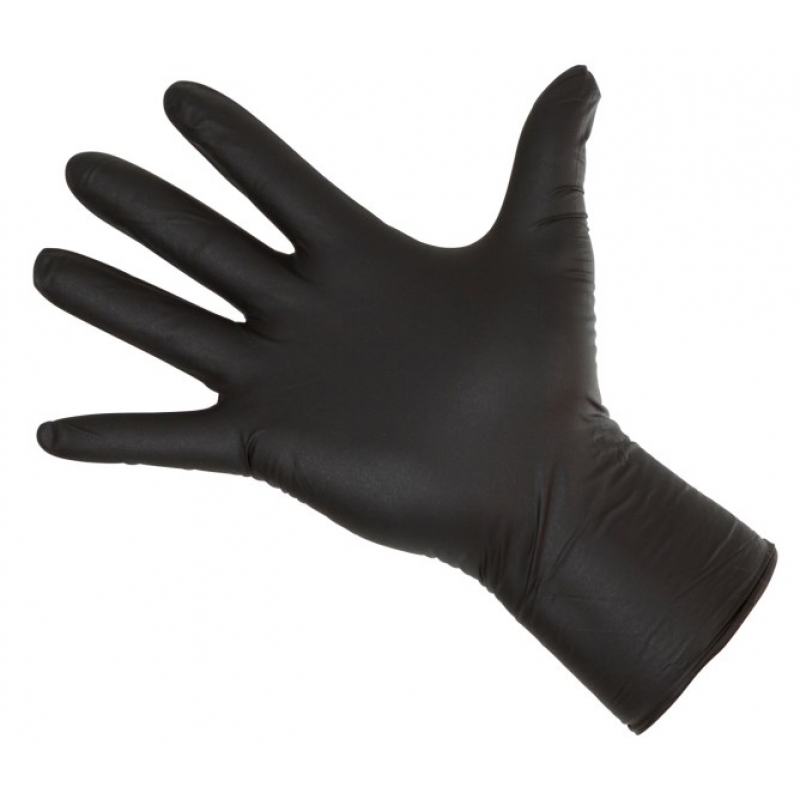 All-purpose glove nitrile long black, size XXL - 15324