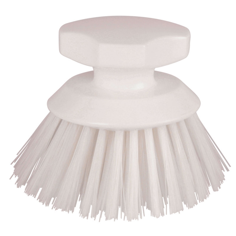 Brosse blanche ronde en polyester - 151783