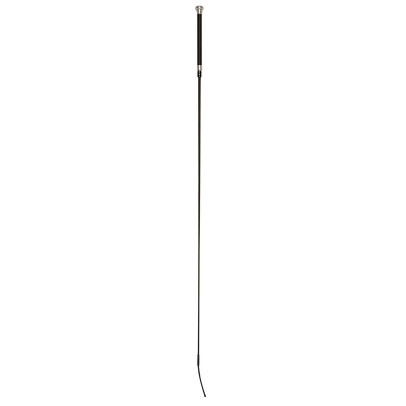 Dressuurzweep, zwart, 120 cm, met glitterapplicatie - 320105