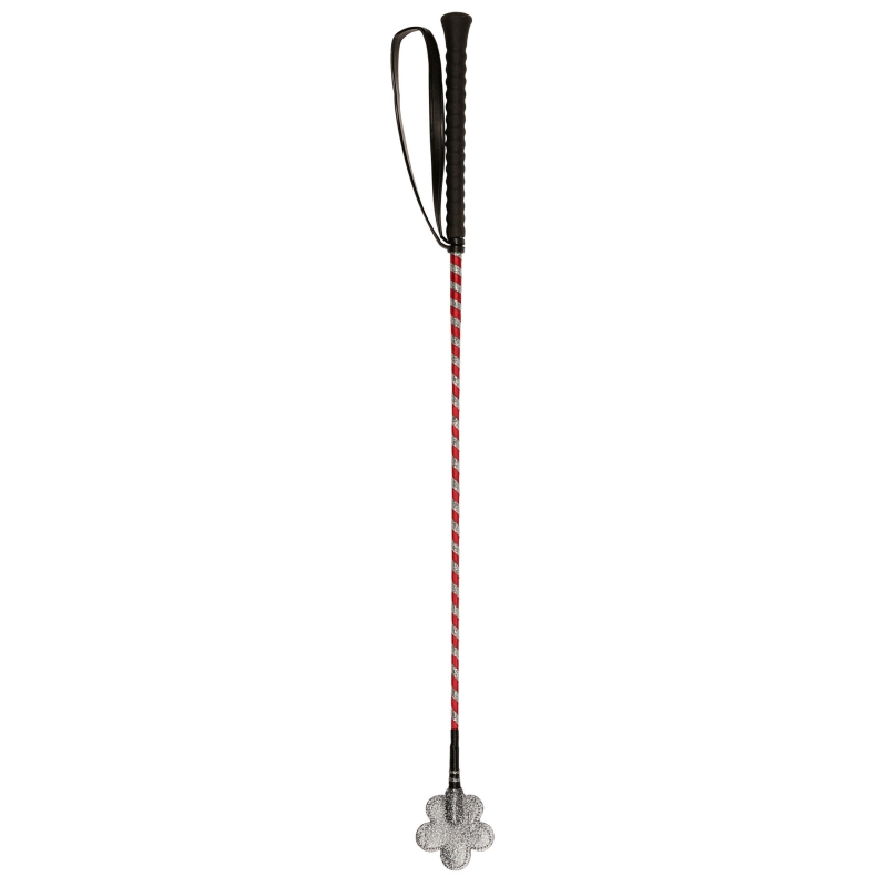 Cravache d'obstacle rose, 65 cm - 320107