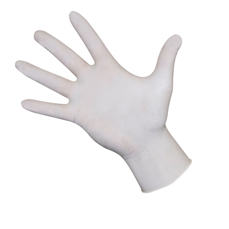 Handschoenen latex maat XL 100st. licht gepoederd - 15358