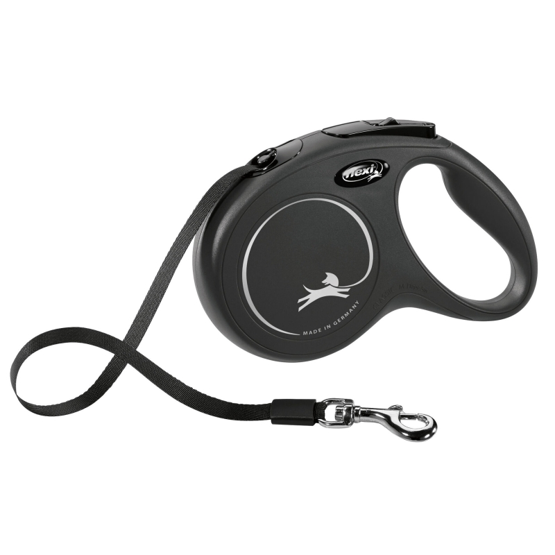 Laisse-corde Flexi Classic M, 5 m, max. 25kg noir - 80177