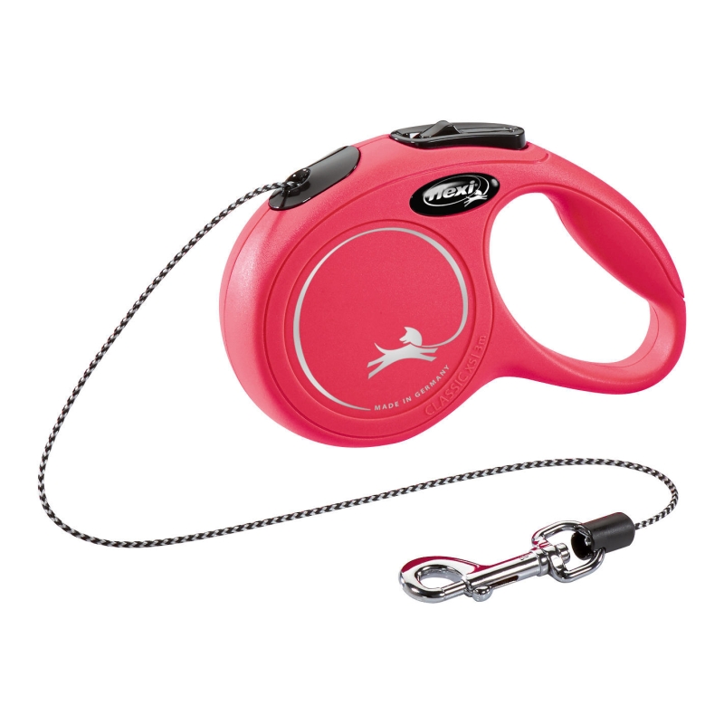 flexi lijn Classic XS, 3 m, koord, tot 8kg rood - 80273