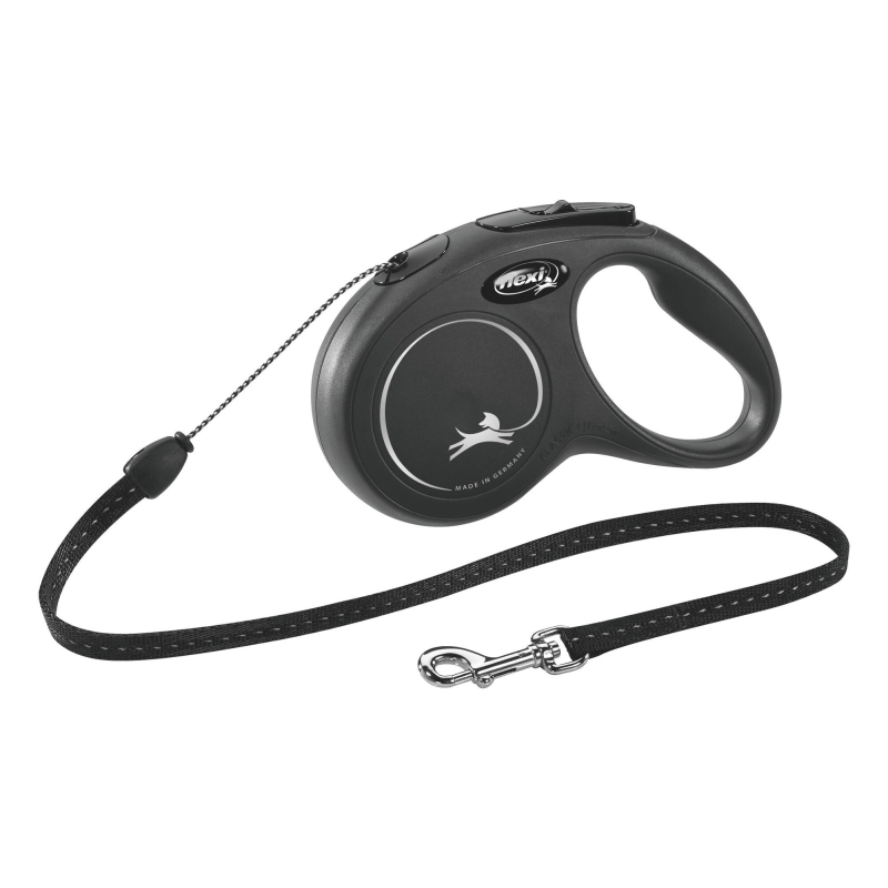 Laisse-corde Flexi Classic S, 5 m, max. 12kg noir - 80275