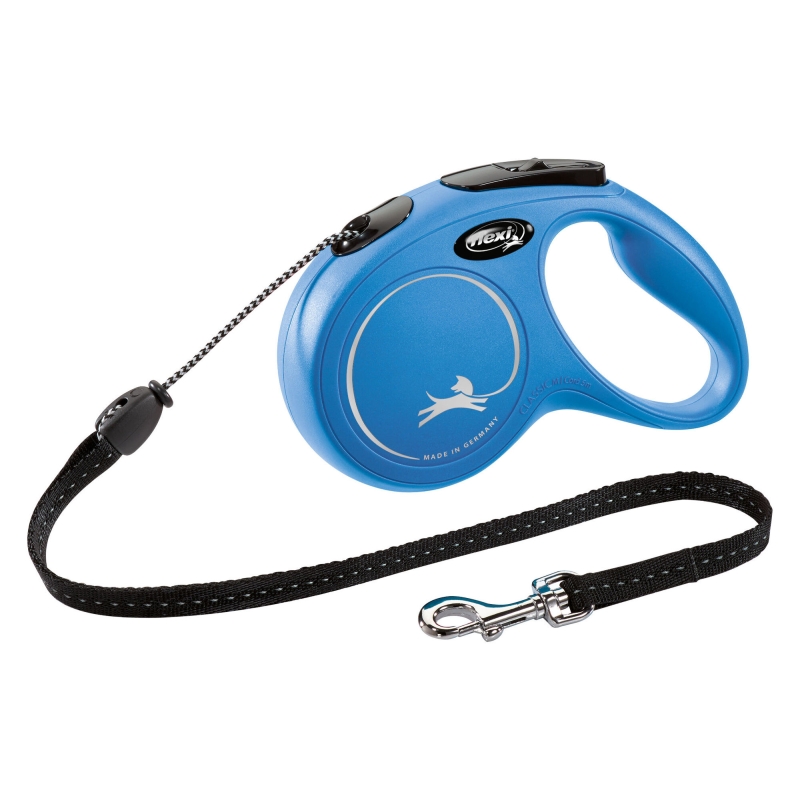 Laisse-corde Flexi Classic M, 5 m, max. 20kg bleu - 80283
