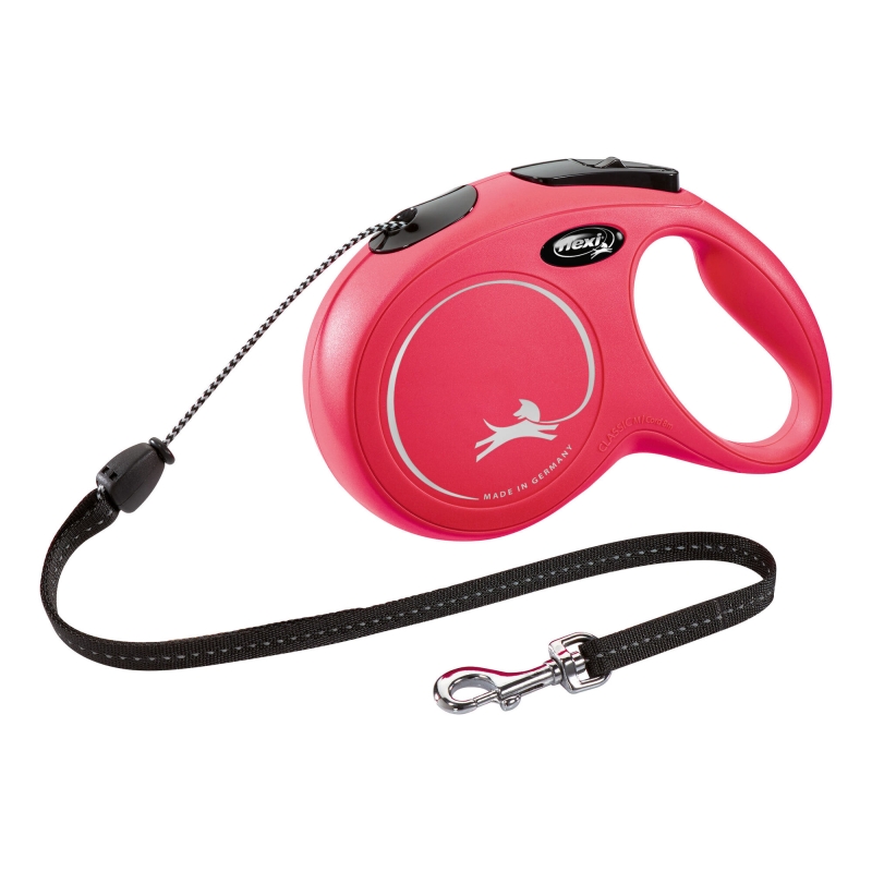 flexi lijn Classic M, 8 m, koord, tot 20kg rood - 80285