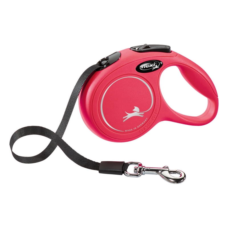 flexi lijn Classic XS, 3 m, Riem, tot 12kg rood - 80288