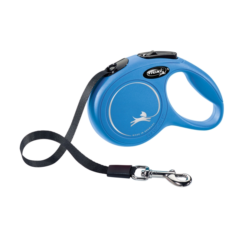 Laisse-corde Flexi Classic XS, 3 m, max. 12kg bleu - 80289