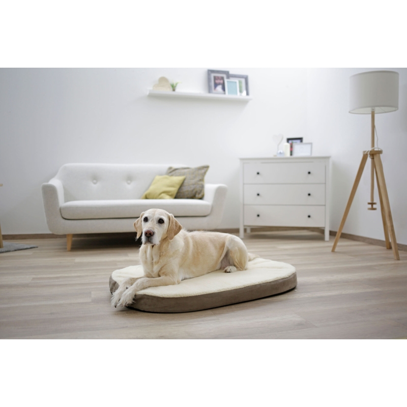 Matelas &agrave; m&eacute;moire de forme ovale 120X72X8cm - 80334