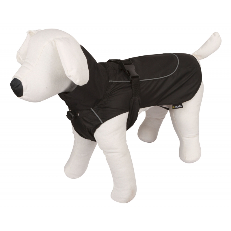 Manteau de pluie pour chien Forks, noir, L, 45cm - 80625