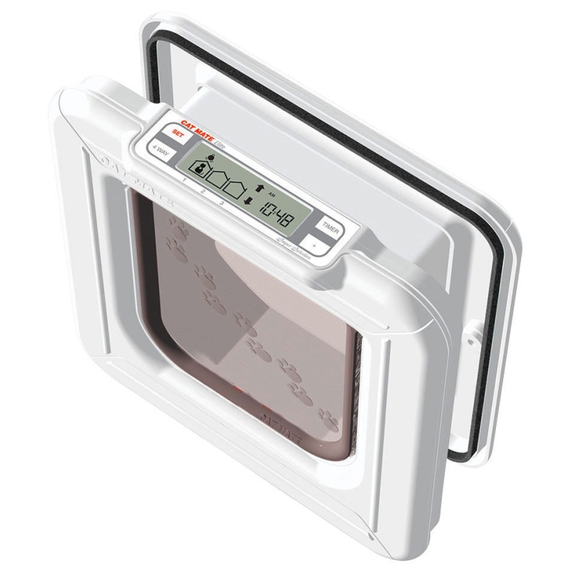 Cat Mate Super Selective 4-weg kattenluiken, wit - 80867