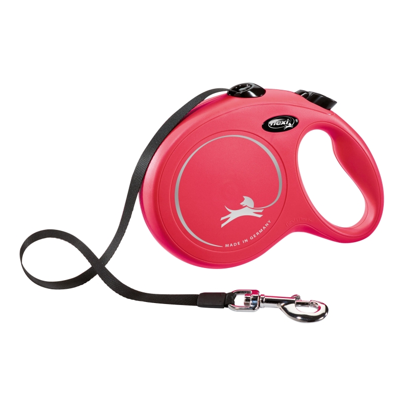 flexi New Classic L riem 8m, max. 50kg rood - 81107