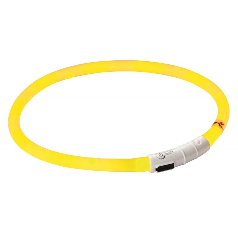 Maxi Safe LED-halsband, geel, lengte 55 cm - 81190